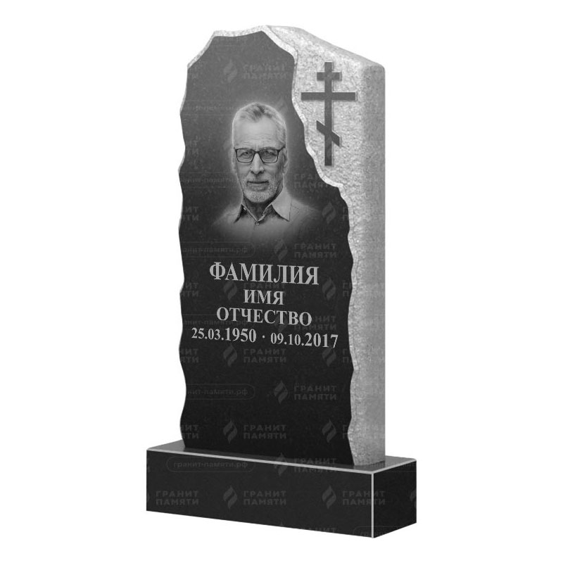 Памятники из гранита с обколом, скалы в Москве | Гранитный памятник ФГ-231