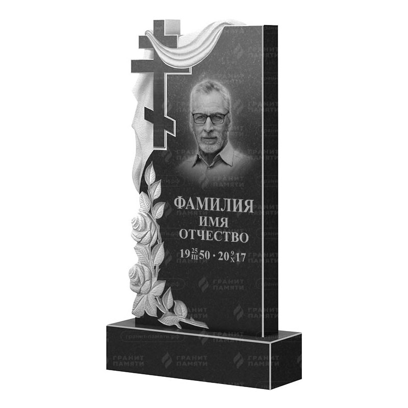 Памятники из гранита вертикальные в Москве | Гранитный памятник ФГ-189