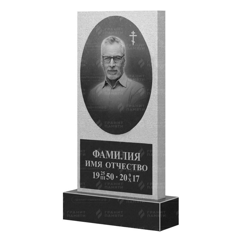 Памятники из гранита вертикальные в Москве | Гранитный памятник ФГ-166