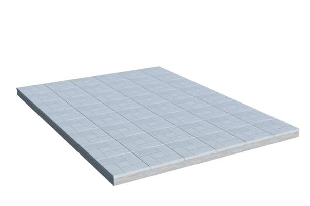 Площадки на могилу в Москве | Площадка с тротуарной плиткой