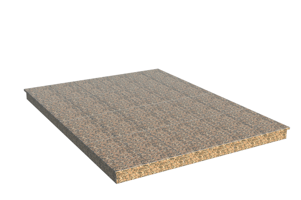 Площадки на могилу в Москве | Площадка с вертикальной (10 см) облицовкой Южно-султаевским гранитом