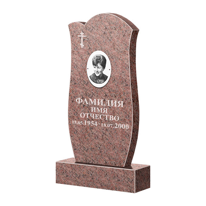Памятники из цветного гранита в Москве | Памятник из гранита Розалия Pink ФГЦ-039